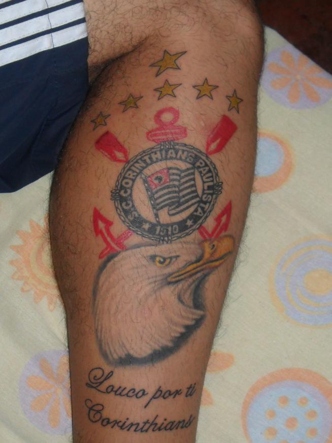 Tatuagem do Corinthians do Luiz