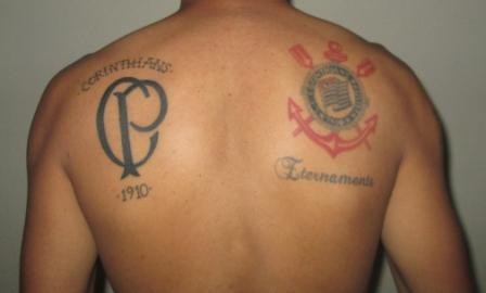 Tatuagem do Corinthians do Maicon