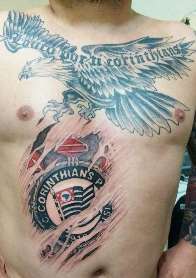 Tatuagem do Corinthians do Marco