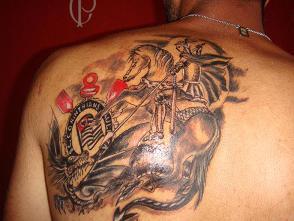 Tatuagem do Corinthians do MARCO
