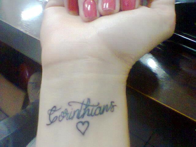 Tatuagem do Corinthians da Maria