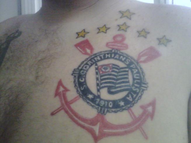 Tatuagem do Corinthians do Mauricio