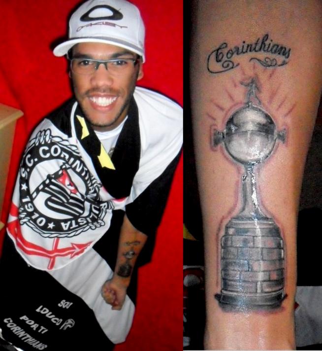 Tatuagem do Corinthians do Maycon