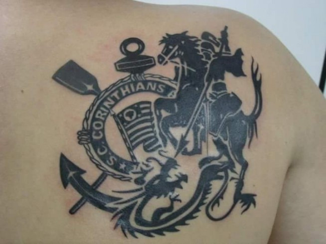 Tatuagem do Corinthians do Miguel