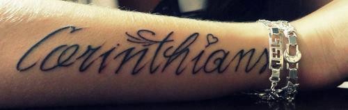 Tatuagem do Corinthians da Monica