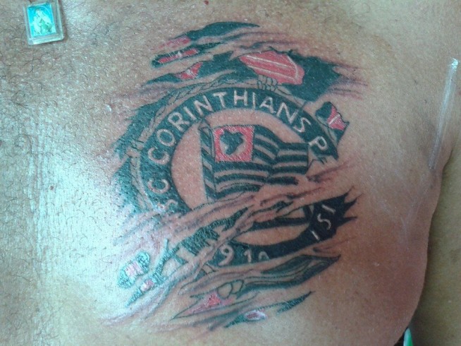 Tatuagem do Corinthians do ORLANDO