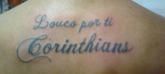 Tatuagem do Corinthians do Otavio