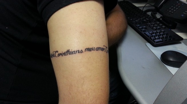 Tatuagem do Corinthians do Pablo