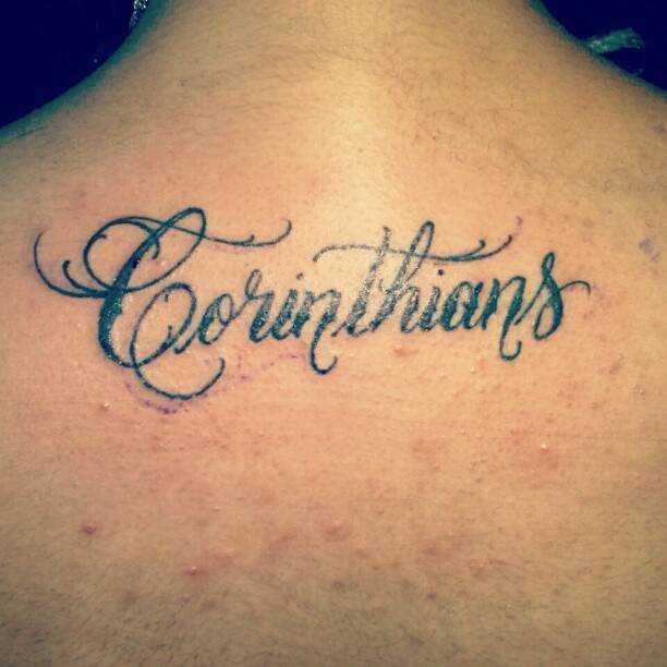 Tatuagem do Corinthians da Pamela