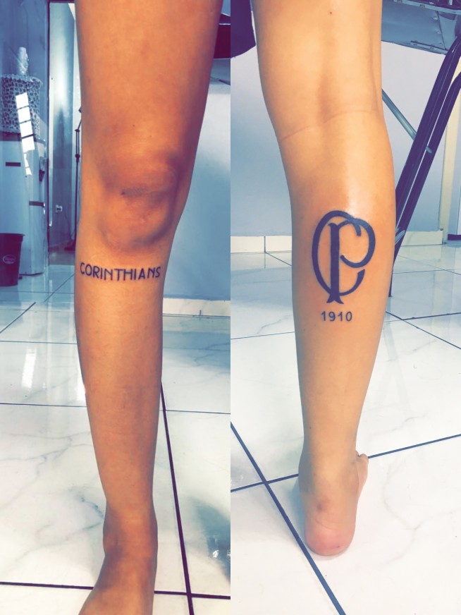Tatuagem do Corinthians da Patrcia