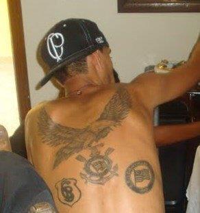 Tatuagem do Corinthians do Rafael