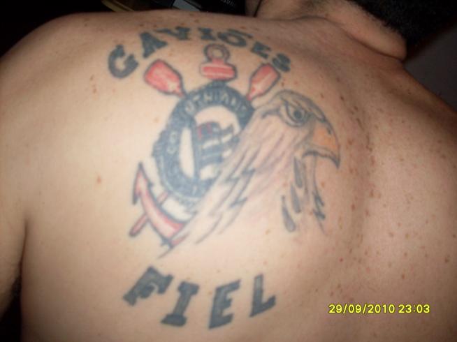 Tatuagem do Corinthians do Reinaldo