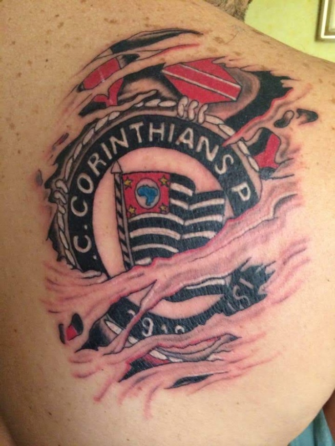 Tatuagem do Corinthians do Ricardo
