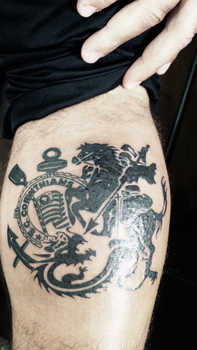 Tatuagem do Corinthians do Roberto