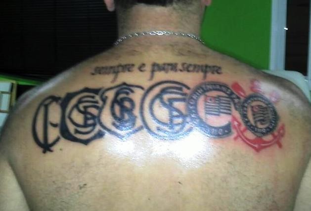 Tatuagem do Corinthians do Rodrigo