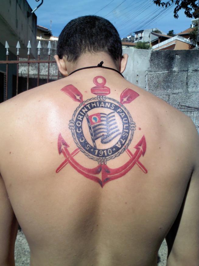 Tatuagem do Corinthians do Rodrigo