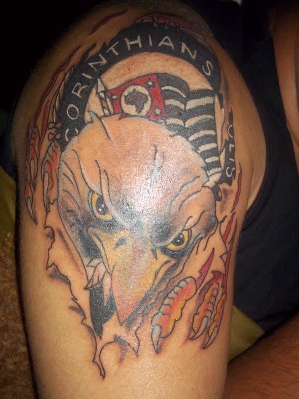Tatuagem do Corinthians do Rodrigo