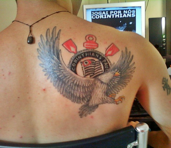 Tatuagem do Corinthians do Ronaldo