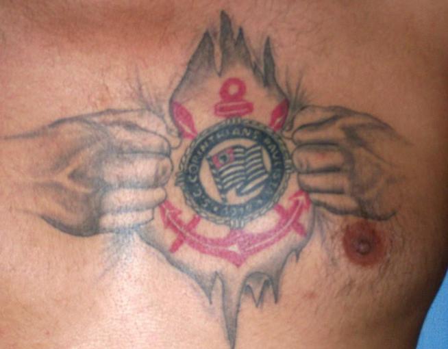 Tatuagem do Corinthians do Ronaldo