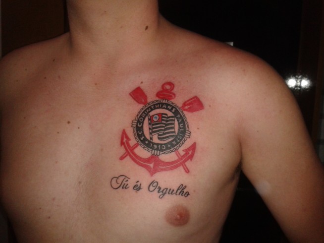 Tatuagem do Corinthians do Samuel
