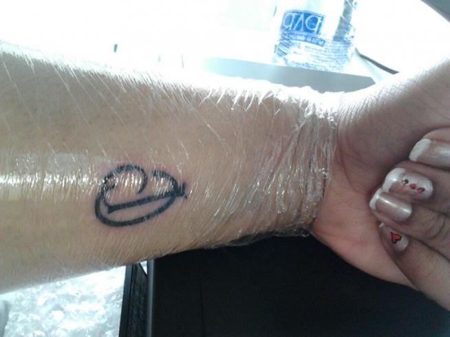 Tatuagem do Corinthians da Sara