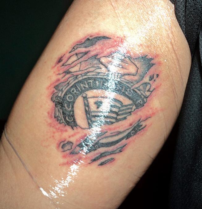 Tatuagem do Corinthians do Taylan