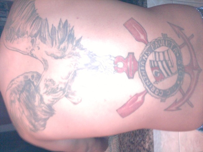 Tatuagem do Corinthians do thiago