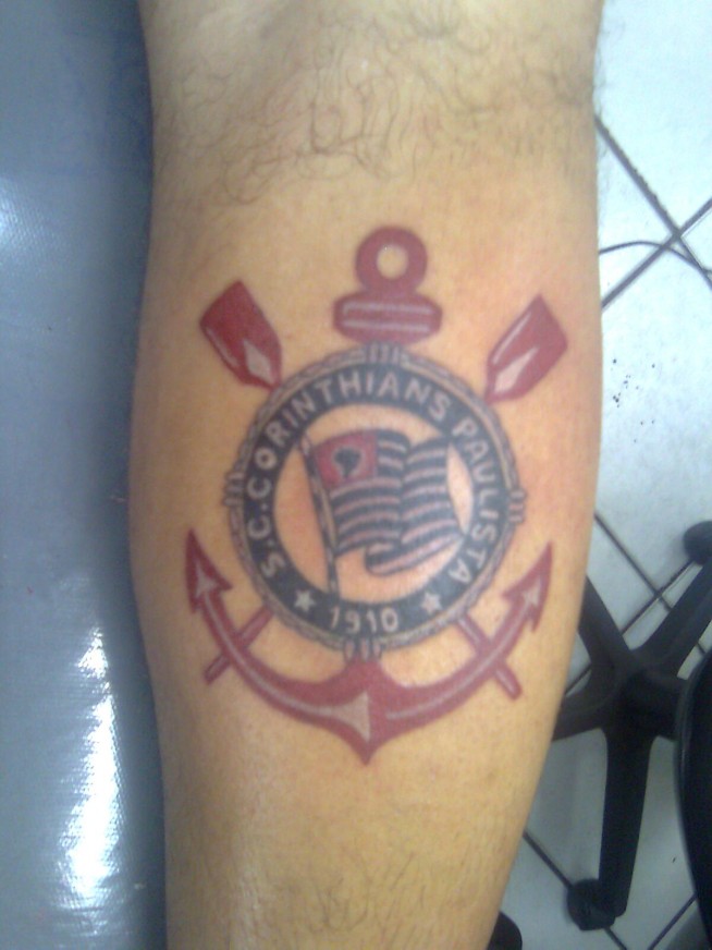 Tatuagem do Corinthians do Thiago