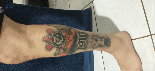 Tatuagem do Corinthians do Thulio