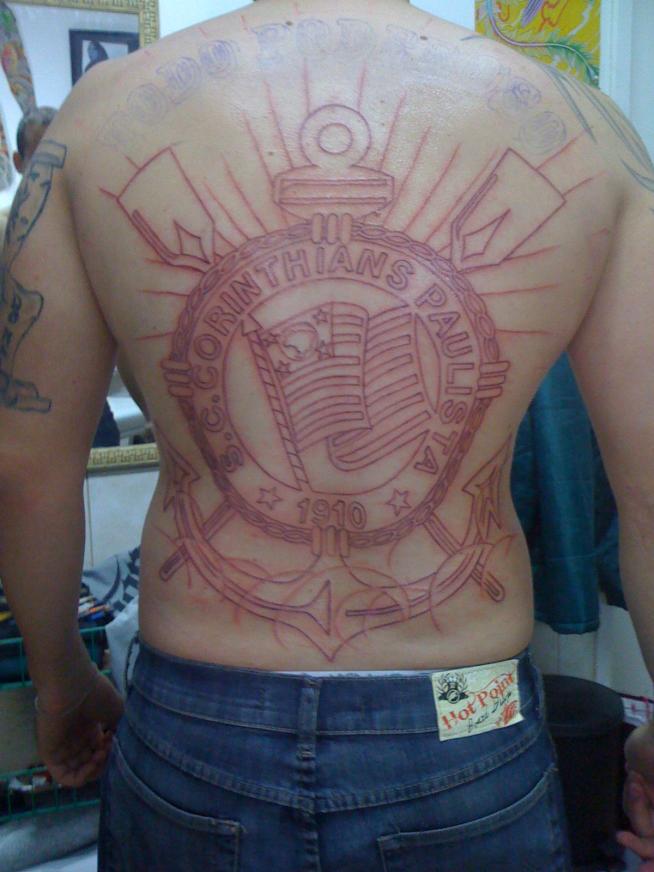 Tatuagem do Corinthians do Vinicios