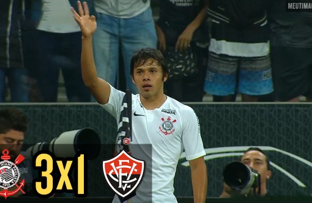 Confira os gols da partida entre Corinthians e Vitria pelas oitavas da Copa do Brasil 2018