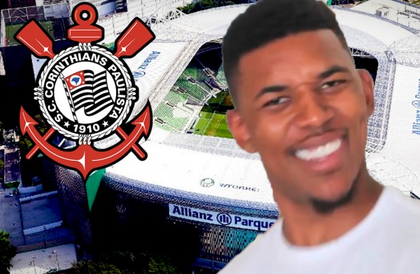 Torcida do Corinthians projeta no estdio do Palmeiras homenagem ao 'Paulistinha' de 2018