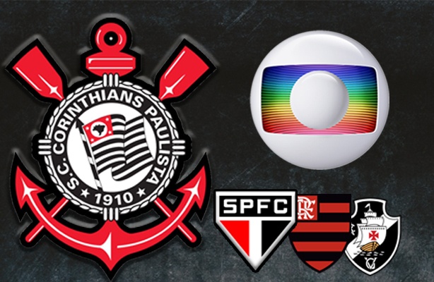 A absurda diferena do Corinthians para So Paulo, Flamengo e Vasco nas reprises da TV Globo