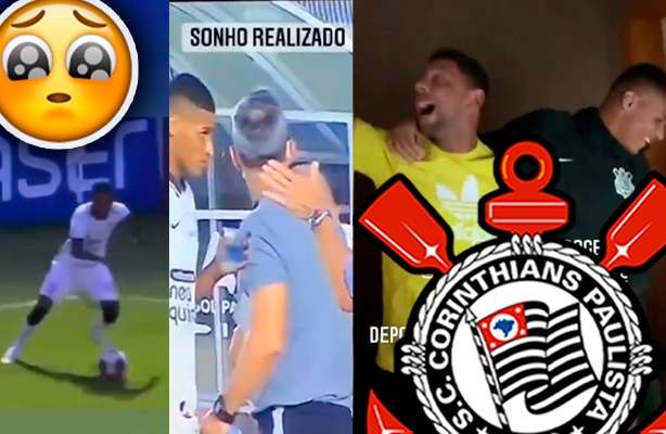 Viraliza vídeo emocionante de atacante Rodrigo Varanda depois da estreia no Corinthians