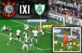 VÍDEO: Gol de Mosquito gera confusão com Jaílson em Corinthians 1 x 1 América-MG | Brasileirão 2022