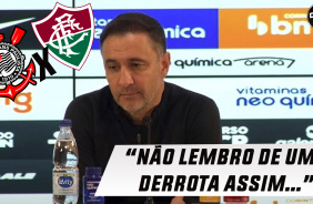 VÍDEO: Coletiva do técnico Vítor Pereira após derrota para o Fluminense: 'assumimos riscos'