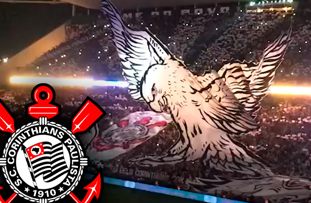 Torcida do Corinthians faz festa e mosaico na Final da Copa do Brasil