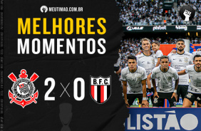 Melhores momentos de Corinthians 2 a 0 Botafogo-SP pelo Campeonato Paulista 2023
