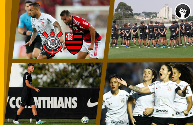Corinthians recebe o Flamengo; Mano faz treino que Luxa no fazia; Fausto segue pra baixo