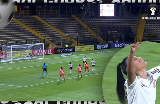 Jaqueline marca o quarto gol do Corinthians na fase de grupos da Conmebol Libertadores Feminina 2023