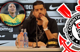 VDEO: Antnio Oliveira responde sobre Deyverson no Corinthians