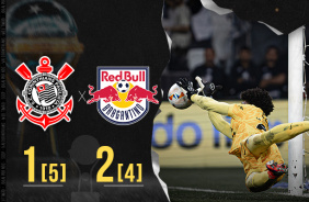 Classificado! Corinthians 1[5] x 2[4] RB Bragantino ? P�s-jogo Zona mista e coletiva | Sulamericana