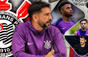 Emiliano cita importncia de Palcios no elenco do Corinthians