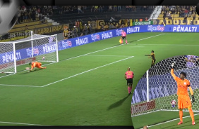 Hugo Souza defende pnalti em Novorizontino x Corinthians pelo Campeonato Paulista 2025