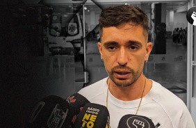 Igor Coronado cita espa�o conquistado, bom momento no Corinthians e poss�vel dupla com Garro