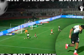 Matheus Bidu empata o jogo para o Corinthians contra a Portuguesa pela 10 rodada do Paulisto 2025