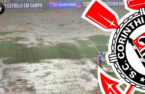 Olha como est o gramado para Palmeiras x Corinthians no Allianz Parque