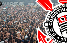 Desde a defesa de pnalti at a comemorao do ttulo | Torcida do Corinthians no ptio da Gavies