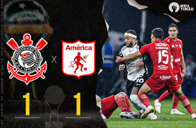 Corinthians 1x1 Amrica de Cali | Ao vivo e com imagens da Zona Mista e Coletiva | Sulamericana 2025