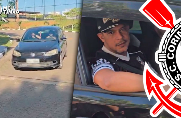 Membros da Gavies da Fiel deixam o CT da base aps reunio com o Corinthians